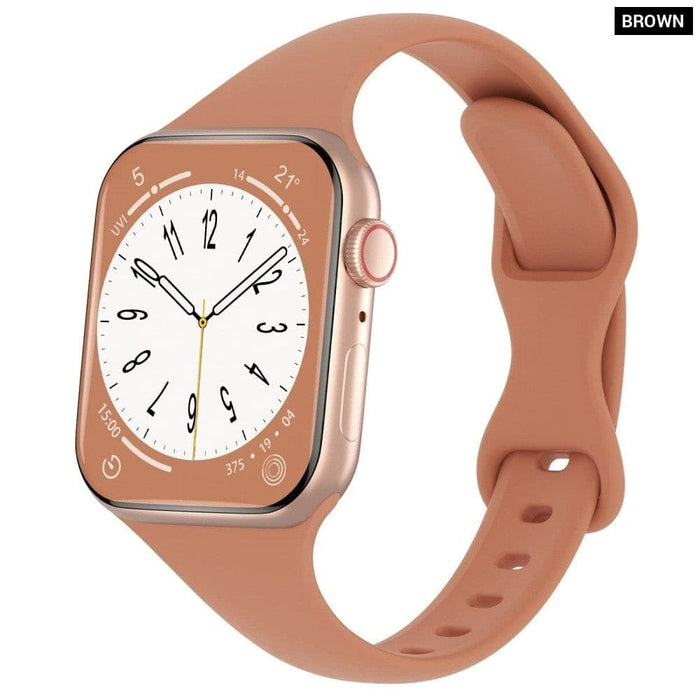 Silicone Elastic Loop Strap For Apple Watch