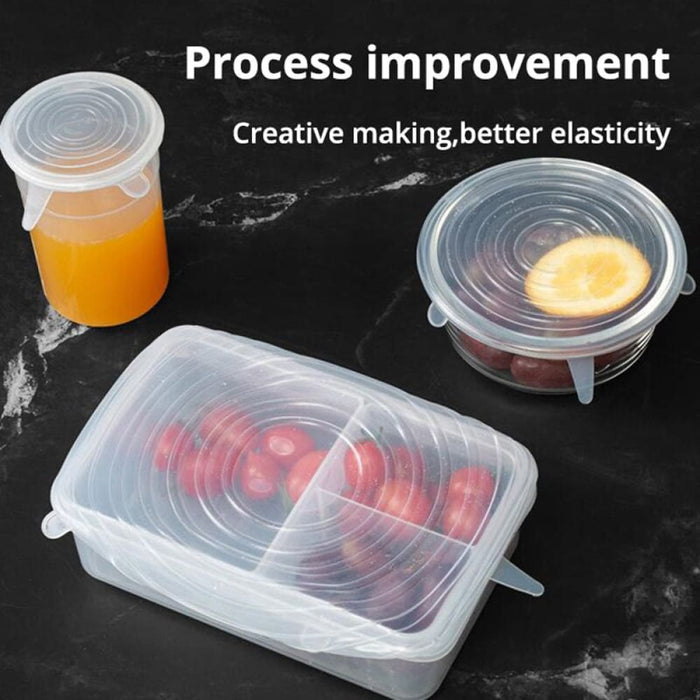 Silicone Kitchen Utensils Fresh-keeping Cover 6-piece Set