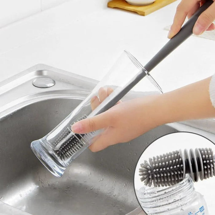 Silicone Long Handled Bottle Brush Insulation Washing Cup