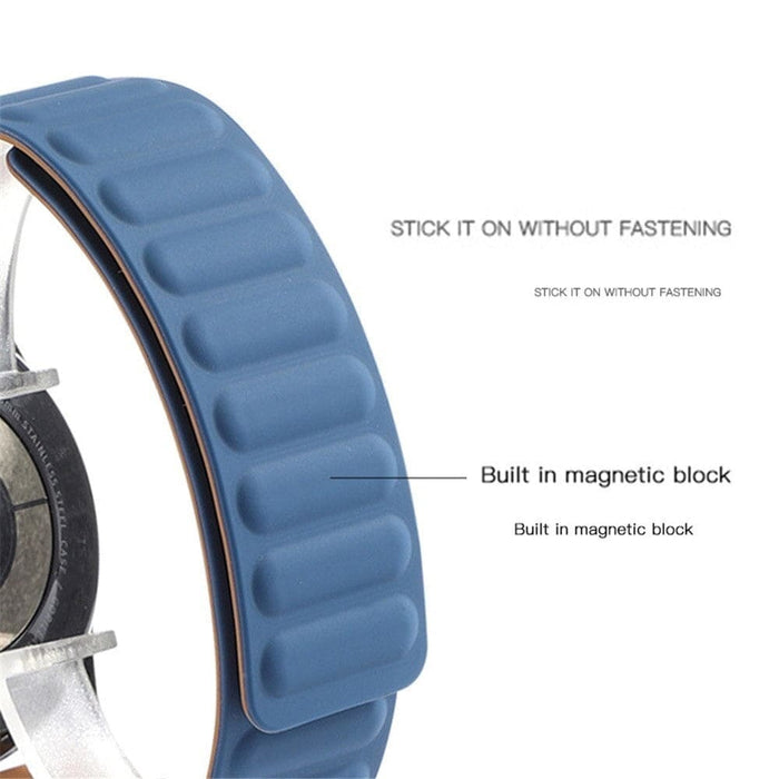 Silicone Magnetic Loop Watchband Strap for Huaweim Samsung