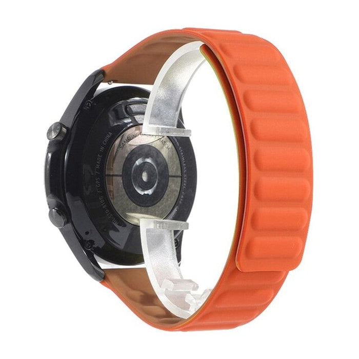 Silicone Magnetic Loop Watchband Strap for Huaweim Samsung