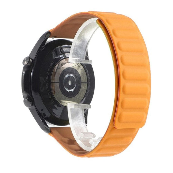 Silicone Magnetic Loop Watchband Strap for Huaweim Samsung