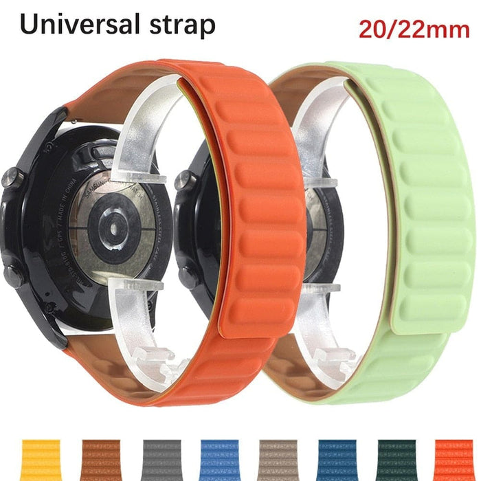Silicone Magnetic Loop Watchband Strap for Huaweim Samsung
