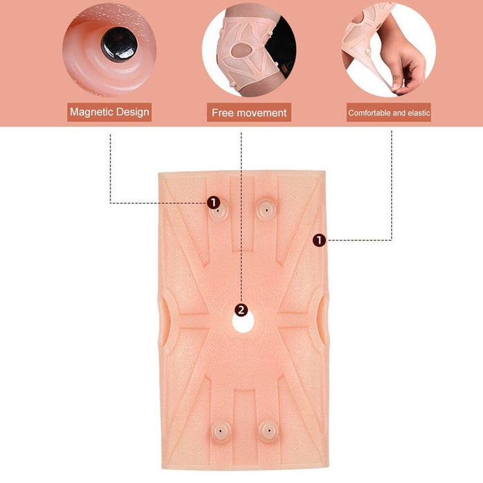 Silicone Gel Magnetotherapy Elbow Compression Brace