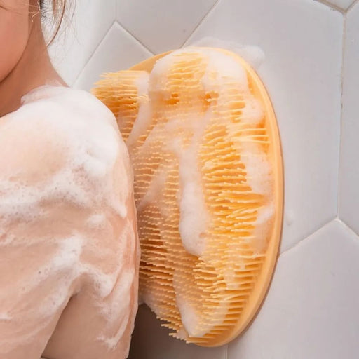Silicone Non - slip Bath Mat Back Foot Massage Brush