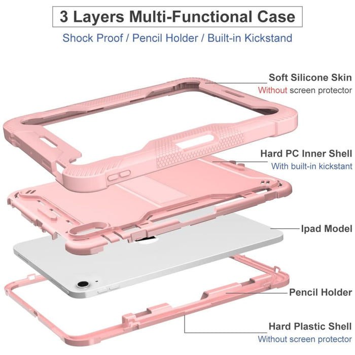 Silicone And Pc Shockproof Tablet Case + For Ipad 10th Gen