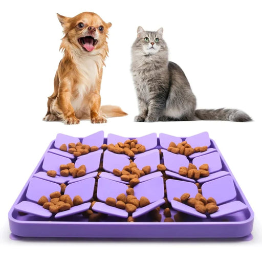 Silicone Puzzle Dog Bowl Slow Feeder Mat