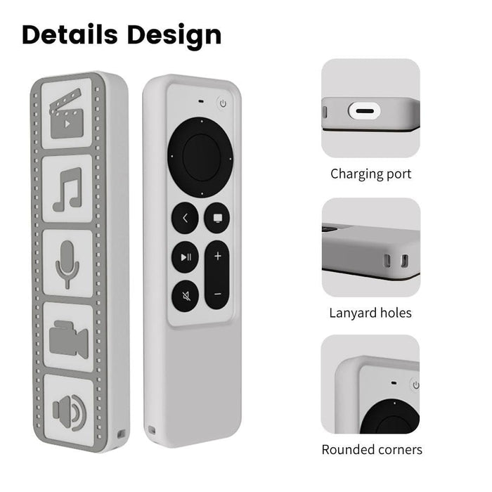 Silicone Remote Controller Cover For Apple Tv 4k 2021