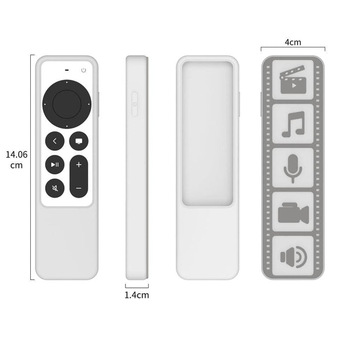 Silicone Remote Controller Cover For Apple Tv 4k 2021