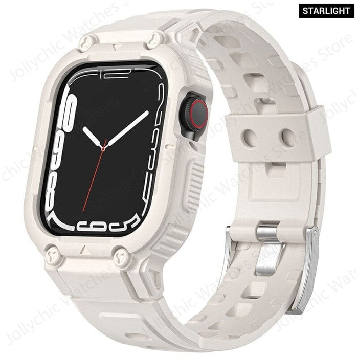 Silicone Rubber Band Case for Apple Watch