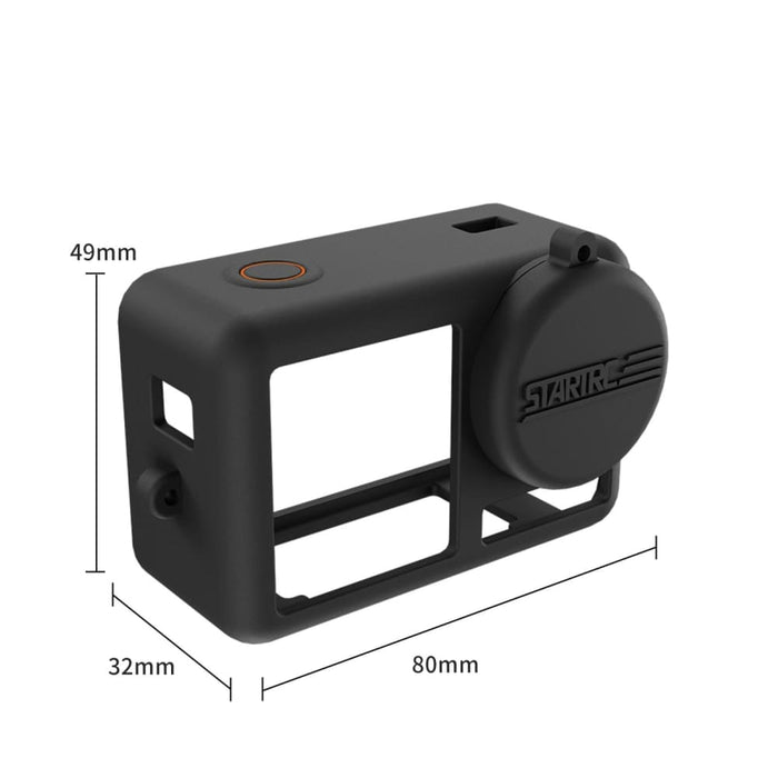 Silicone Shockproof Case with Lens Cap and Strap for Dji