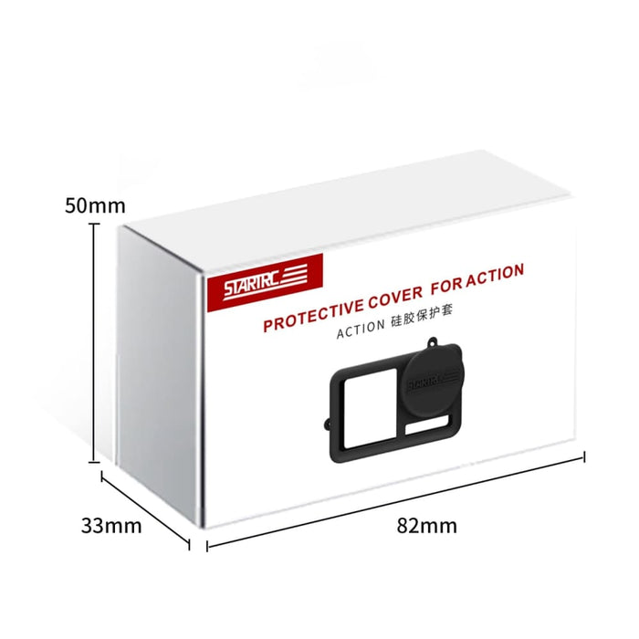 Silicone Shockproof Case with Lens Cap and Strap for Dji