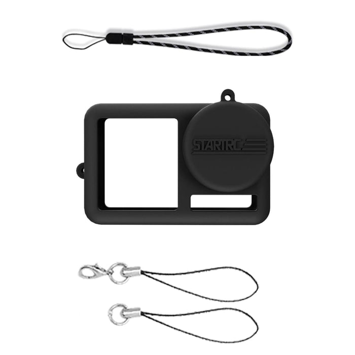 Silicone Shockproof Case with Lens Cap and Strap for Dji