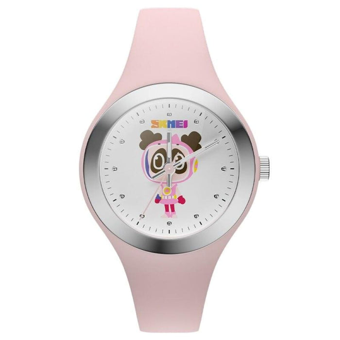 Silicone Strap Cartoon Quartz Wristwatch For Kids