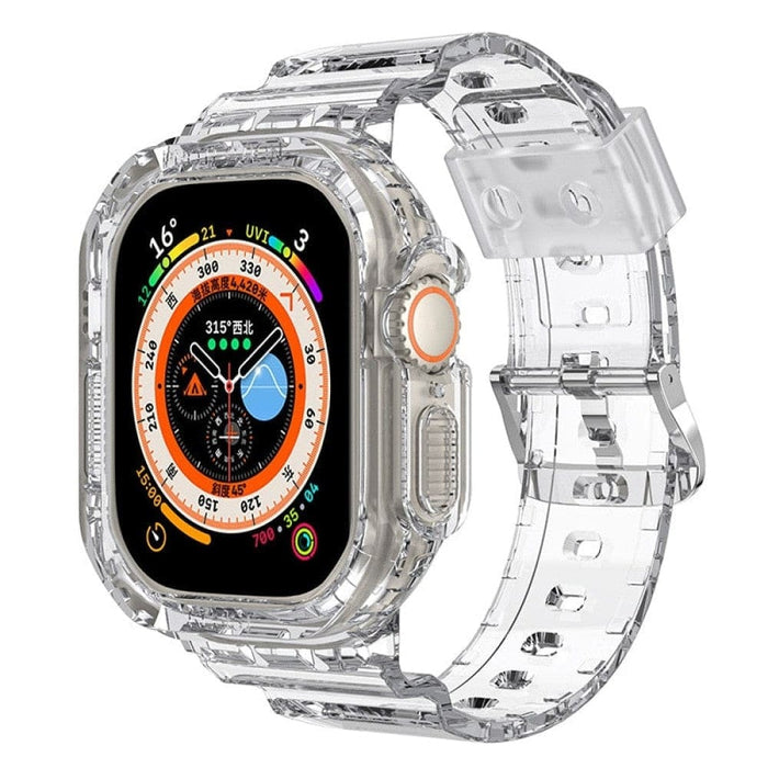 Silicone Transparent Sports Clear Band Strap For Apple