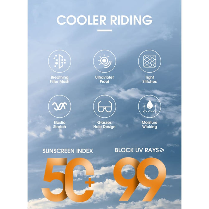 Ice Silk Fabric Balaclava Face Mask for Outdoor Sport