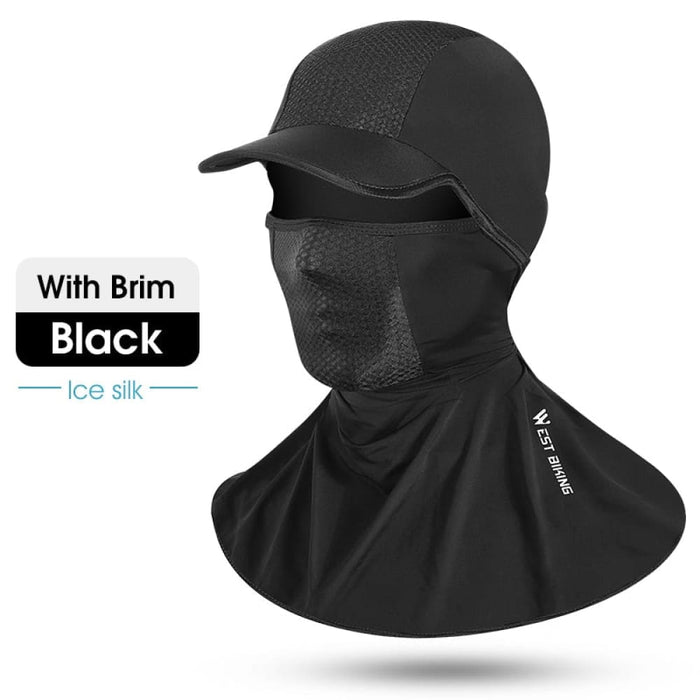 Ice Silk Fabric Balaclava Face Mask for Outdoor Sport