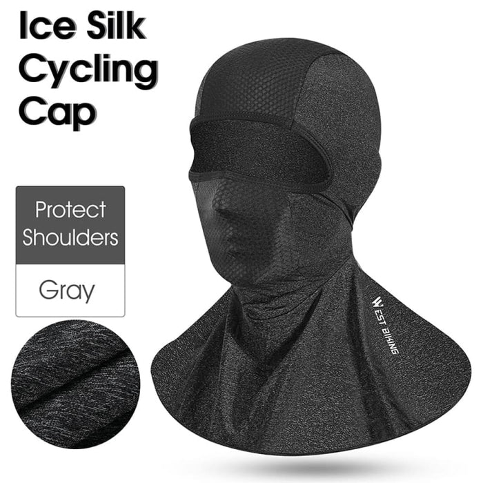 Ice Silk Fabric Balaclava Face Mask for Outdoor Sport