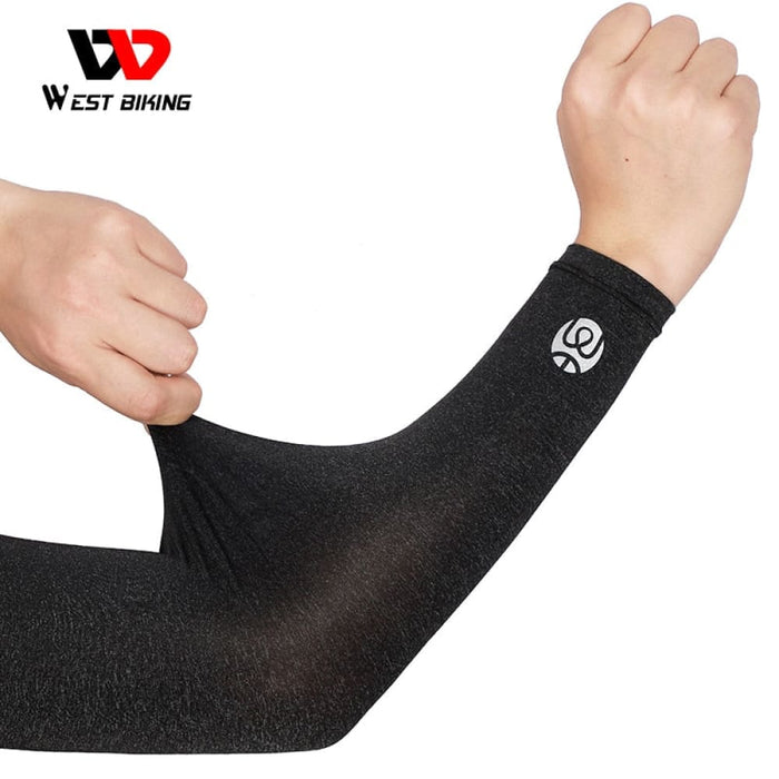 Ice Silk Fabric Uv Protection Arm Sleeves with Breathable