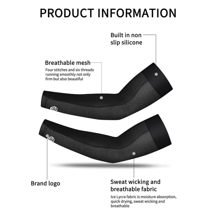 Ice Silk Fabric Uv Protection Arm Sleeves with Breathable