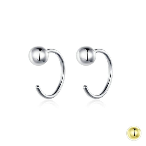 Silver 925 Jewelry Tiny Hoop Earrings For Women
