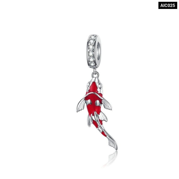 Silver Colour Animal Charm Fit Bracelet Or Necklace