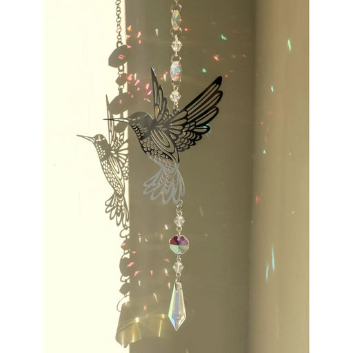 Silver Crystal Suncatcher Rainbow Room Decor