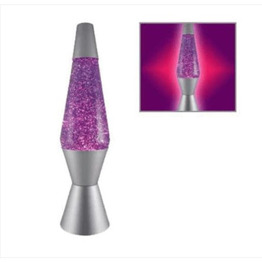 Silver Purple Diamond Glitter Lamp