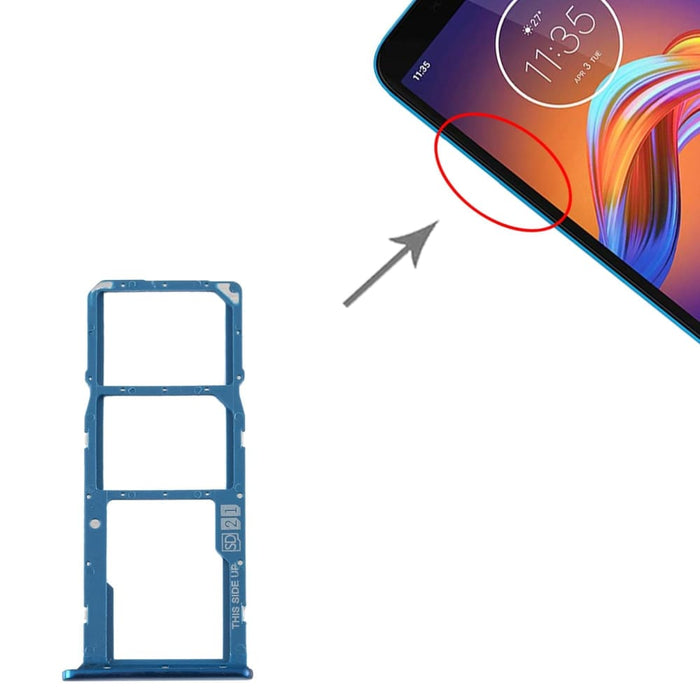 Sim Card Tray Micro Sd For Motorola Moto E6