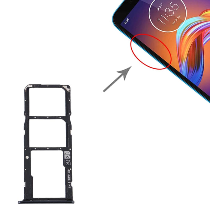 Sim Card Tray Micro Sd For Motorola Moto E6