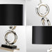 2x Simple Industrial Style Table Lamp Metal Base Desk