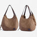 Simple Wild Lady Retro Art Casual Single Shoulder Bag Beige
