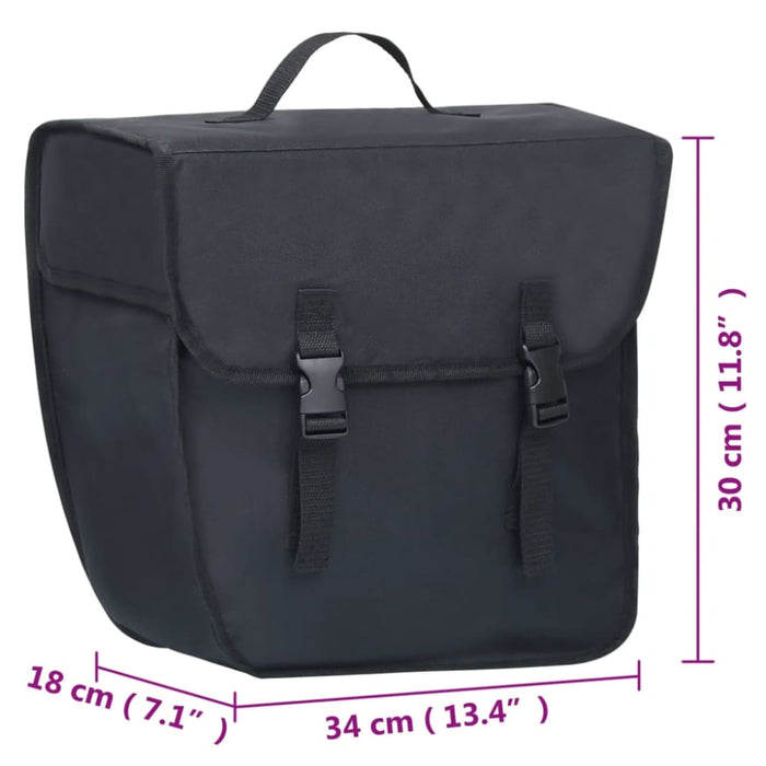 Single Bicycle Bag for Pannier Rack Waterproof 21 l Black