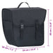Single Bicycle Bag for Pannier Rack Waterproof 21 l Black