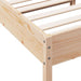 Single Size Bed Frame 90x190 Cm Solid Wood Pine Naaipt