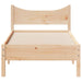 Single Size Bed Frame 90x190 Cm Solid Wood Pine Naaipt