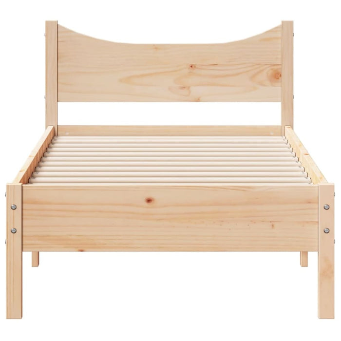 Single Size Bed Frame 92x187 Cm Solid Wood Pine Naaiti