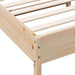 Single Size Bed Frame with Headboard 90x190 Cm Solid Wood