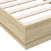 Single Size Bed Frame Sonoma Oak 90x190 Cm Engineered Wood