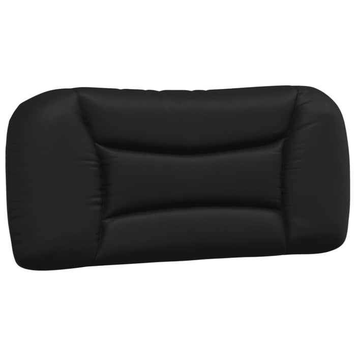 Single Size Headboard Cushion Black 90 Cm Faux Leather