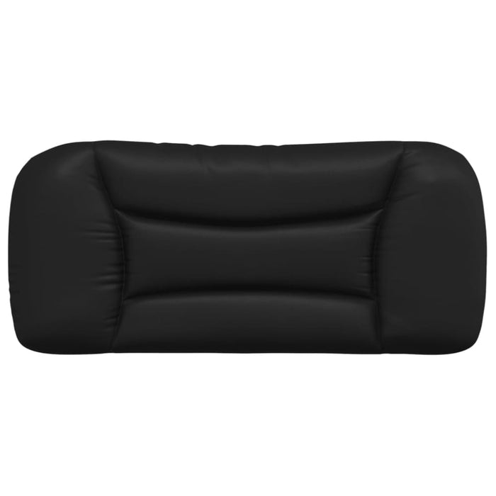 Single Size Headboard Cushion Black 90 Cm Faux Leather