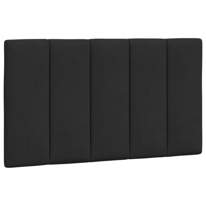 Single Size Headboard Cushion Black 90 Cm Velvet Tialpo