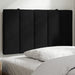 Single Size Headboard Cushion Black 90 Cm Velvet Tialpo