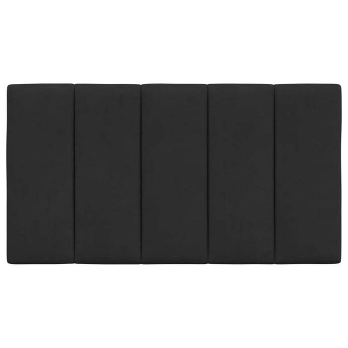Single Size Headboard Cushion Black 90 Cm Velvet Tialpo