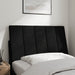 Single Size Headboard Cushion Black 90 Cm Velvet Txbilkx