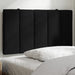 Single Size Headboard Cushion Black 90 Cm Velvet Txbilkx