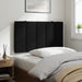 Single Size Headboard Cushion Black 90 Cm Velvet Txbilkx