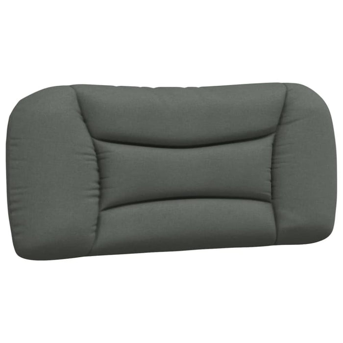 Single Size Headboard Cushion Dark Grey 90 Cm Fabric Tiaptn