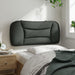 Single Size Headboard Cushion Dark Grey 90 Cm Fabric Tiaptn