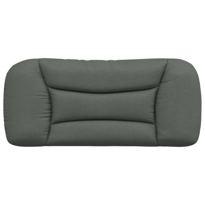 Single Size Headboard Cushion Dark Grey 90 Cm Fabric Tiaptn